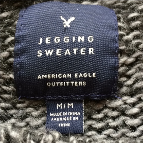 American Eagle Snowflake Wool Blend Sweater - Picture 4 of 7